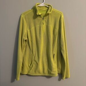 Yellow half-zip